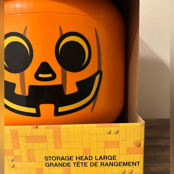NIB LEGO *Special Edition* Halloween Jack O Lantern Pumpkin Large Storage Head - Picture 3 of 7